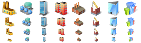 Large Factory Icons