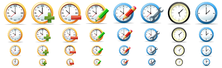 Large Time Icons